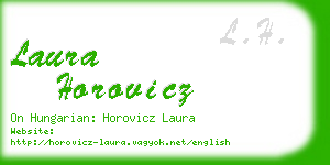 laura horovicz business card